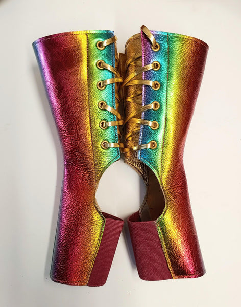 Short Aerial boots in RAINBOW #2 Metallic