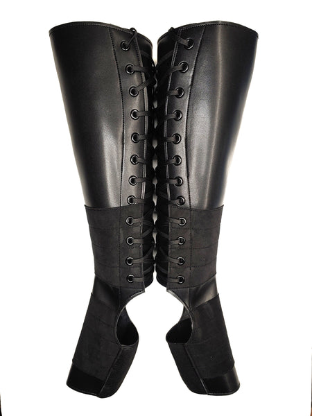 Classic Black VEGAN Aerial Boots w/ grip panels