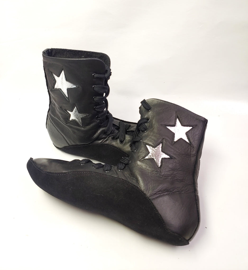 Silver boots clearance with stars